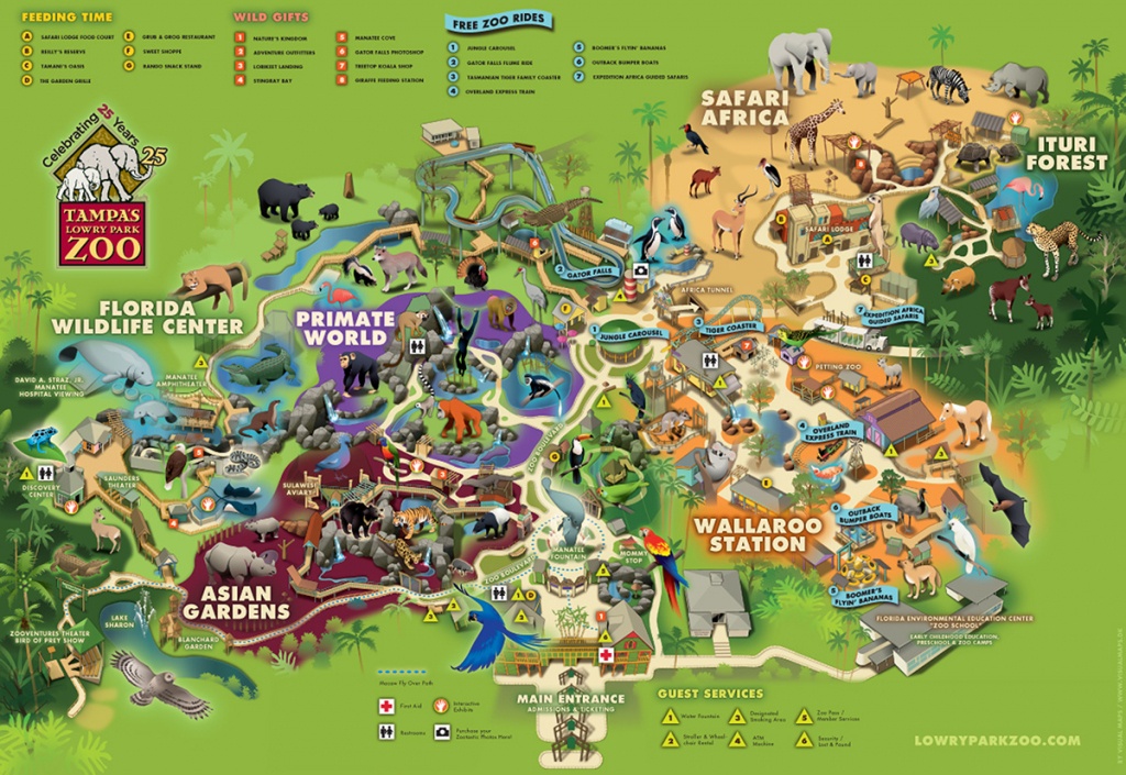 Lowry Park Zoo, Florida On Behance - Zoos In Florida Map