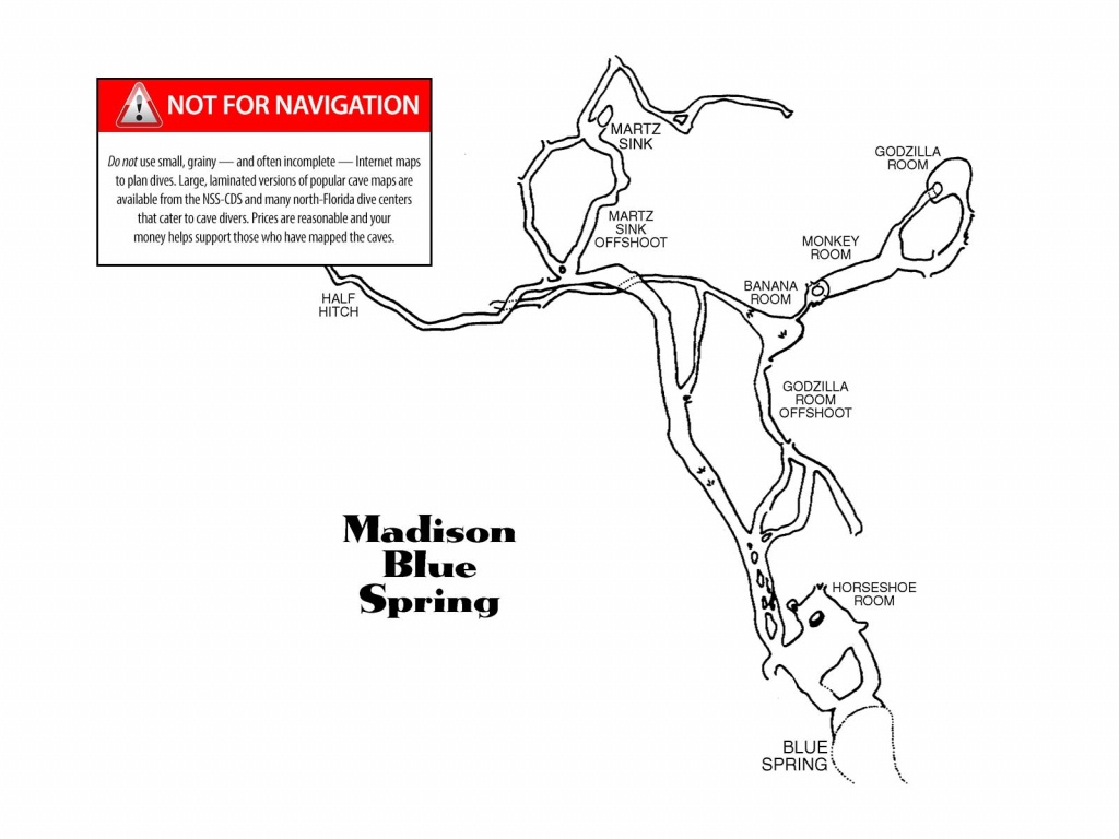 Madison Blue - The Cave Diving Website - Florida Cave Diving Map