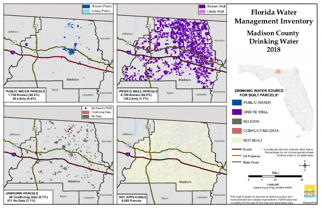 Madison Florida Water Management Inventory Summary | Florida - Madison Florida Map