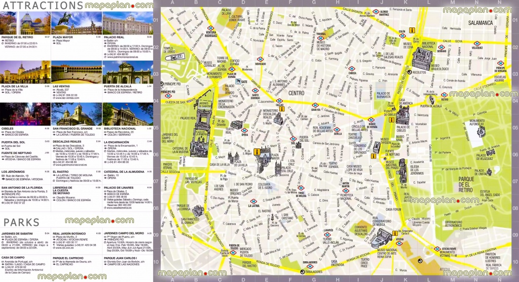 Madrid Maps - Top Tourist Attractions - Free, Printable City Street - Printable Map Of Madrid