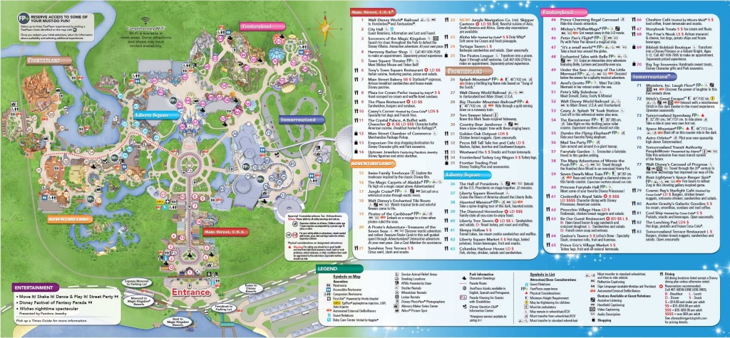 Magic Kingdom Park Map - Walt Disney World | Disney World In 2019 - Disney Springs Map Printable