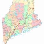 Maine Printable Map   Maine State Map Printable