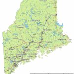 Maine State Route Network Map. Maine Highways Map. Cities Of Maine   Printable Map Of Maine Coast