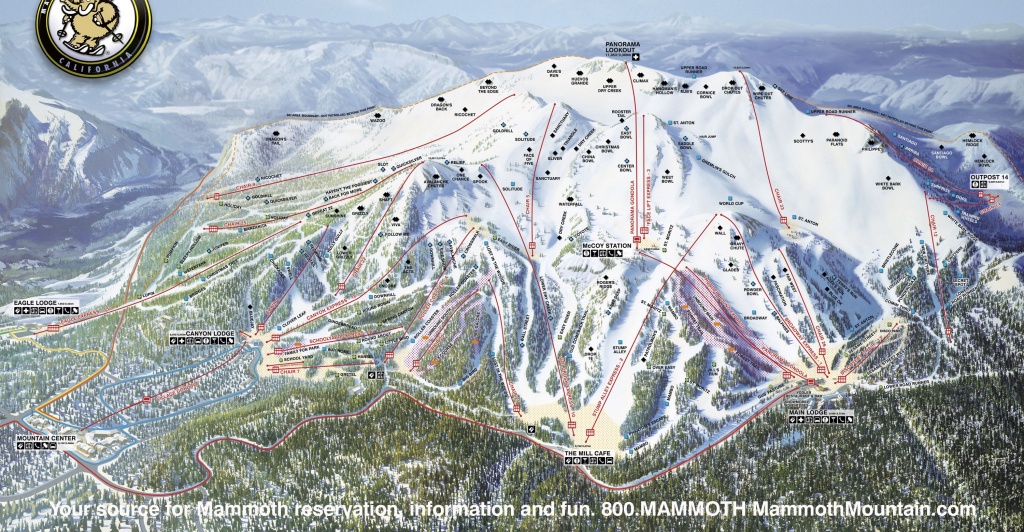 Mammoth Mountain - Skimap - Mammoth Mountain Map California