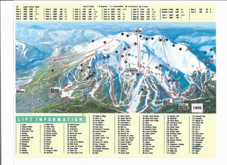 Mammoth Mountain Map California