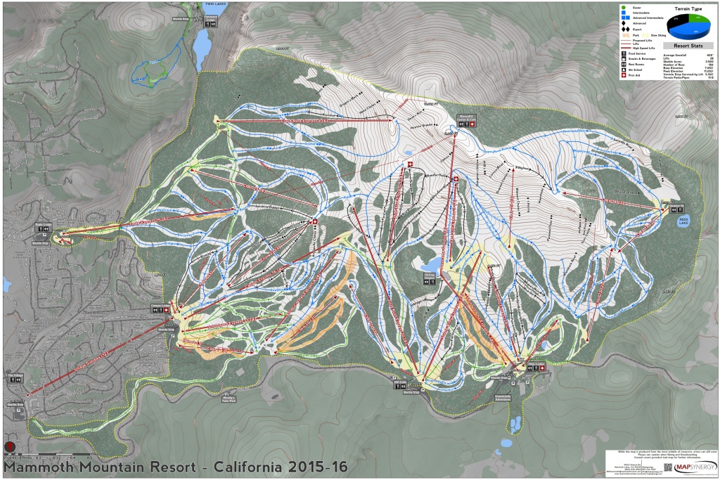 Mammoth Mountain - Skimap - Mammoth Mountain Map California