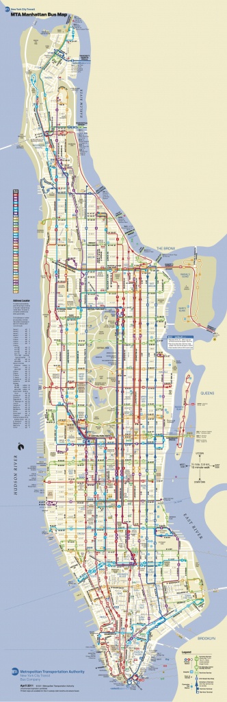 Manhattan Bus | מידע כללי | Bus Map, Map Of New York, Manhattan Map - Printable Manhattan Bus Map