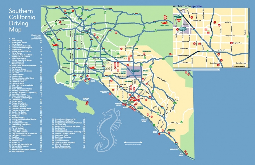 Map Anaheim California Surrounding Areas – Map Of Usa District - Map Of California Anaheim Area