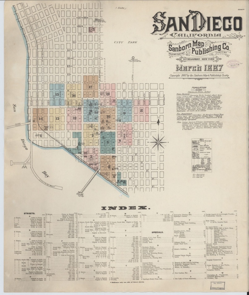 Map, California, San Diego County | Library Of Congress - Thomas Guide Southern California Arterial Map