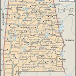 Map Of Alabama County Boundaries And County Seats. | Genealogy   Printable Map Of Alabama