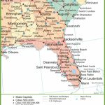 Map Of Alabama, Georgia And Florida   Map Of Northeast Florida And Southeast Georgia