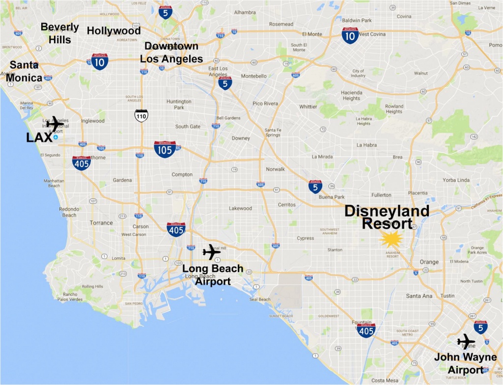 Map Of Anaheim California Area Maps Of The Disneyland Resort - Map Of Anaheim California And Surrounding Areas