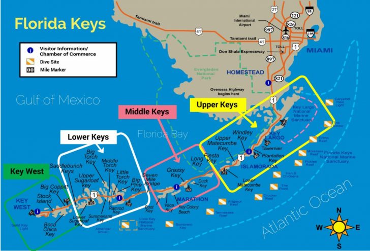Florida Keys Dive Map