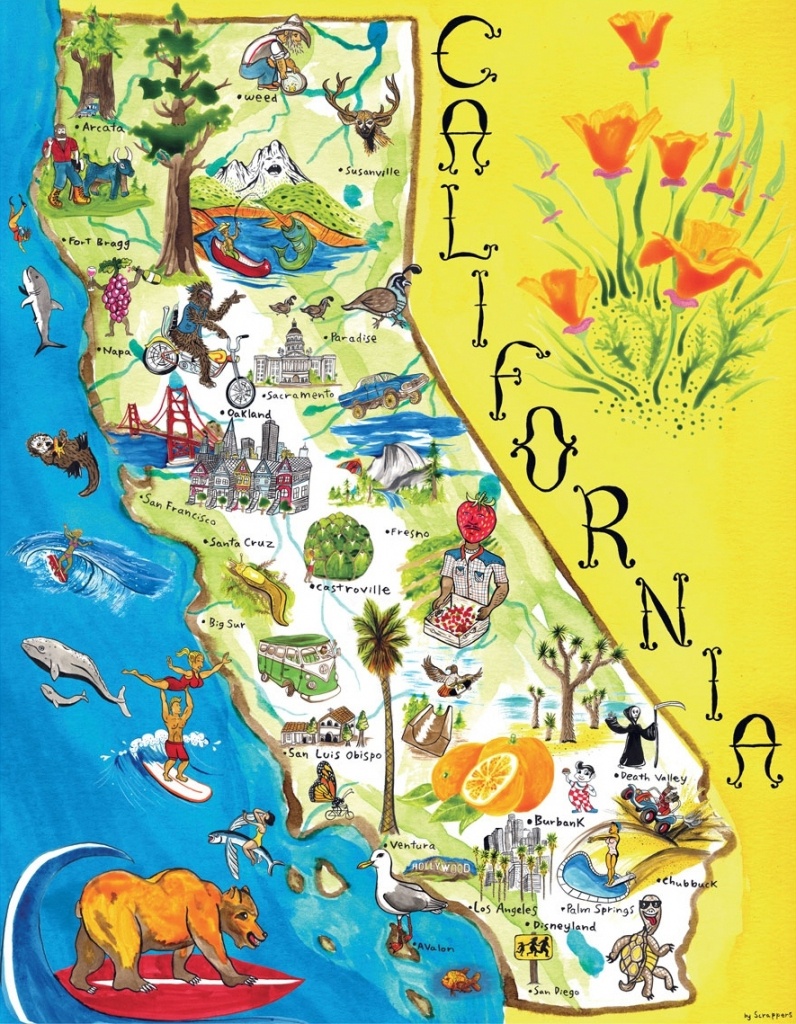 Map Of California. California Attraction Map – California Map - California Attractions Map