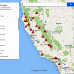 Map Of California. California Wildfires Map Current – California Map   Map Of Current Fires In Southern California
