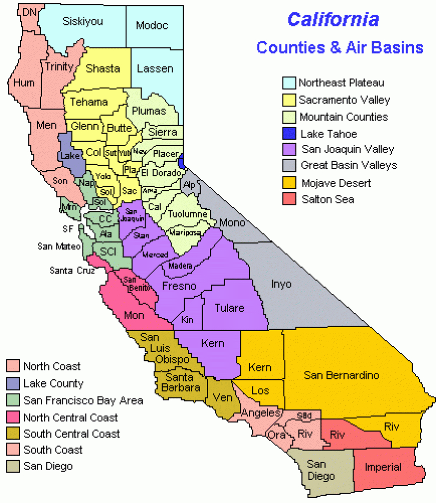 Map Of California Coast Cities And Travel Information | Download - Map Of Southern California Coastline