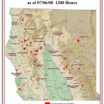 Map Of California. Current Wildfires In California Map – California   California Oregon Fire Map