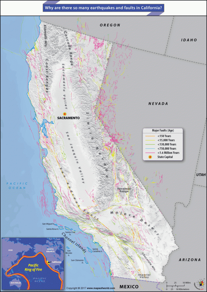 Map Of California Earthquake Fault Lines - Answers - California Fault Lines Map