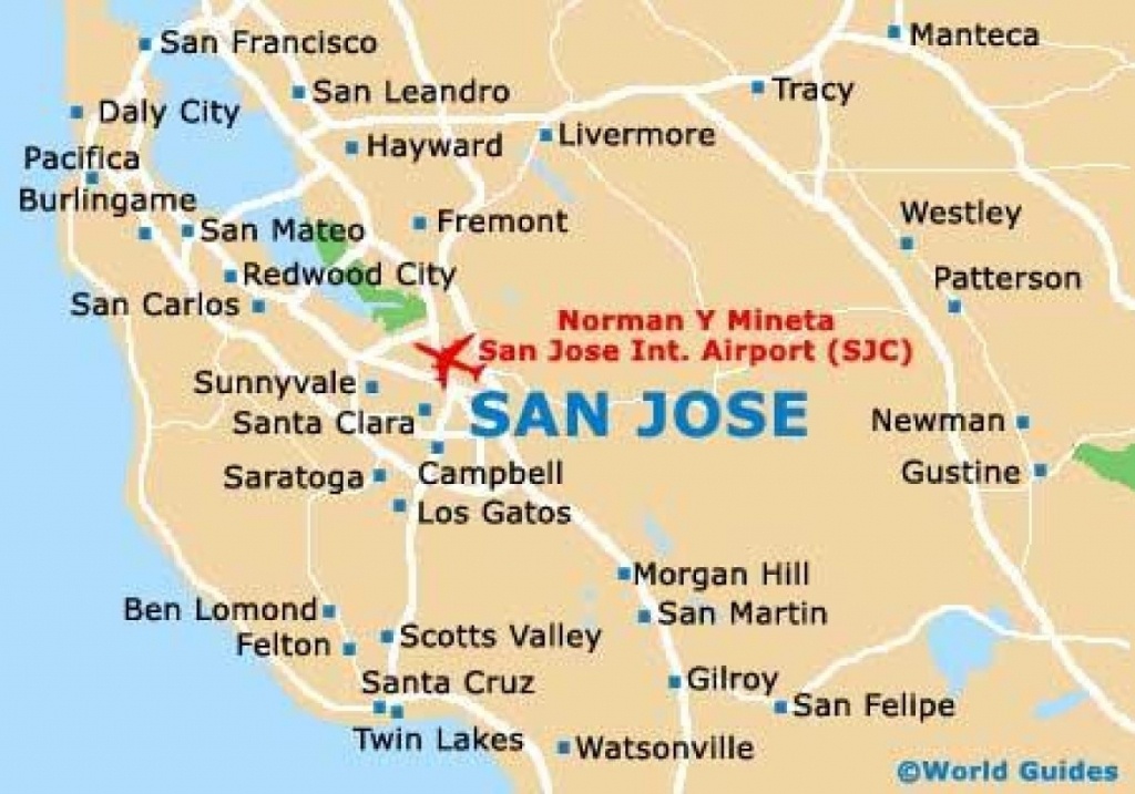 Map Of California Near San Jose – Map Of Usa District - San Jose California Map