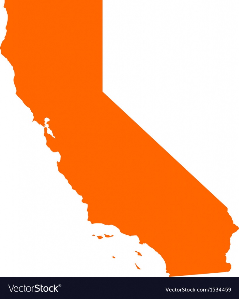 Map Of California Royalty Free Vector Image - Vectorstock - California Pictures Map