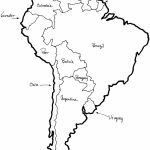 Map Of Central And South America Coloring Sheet   Google Search   Printable Map Of Central And South America