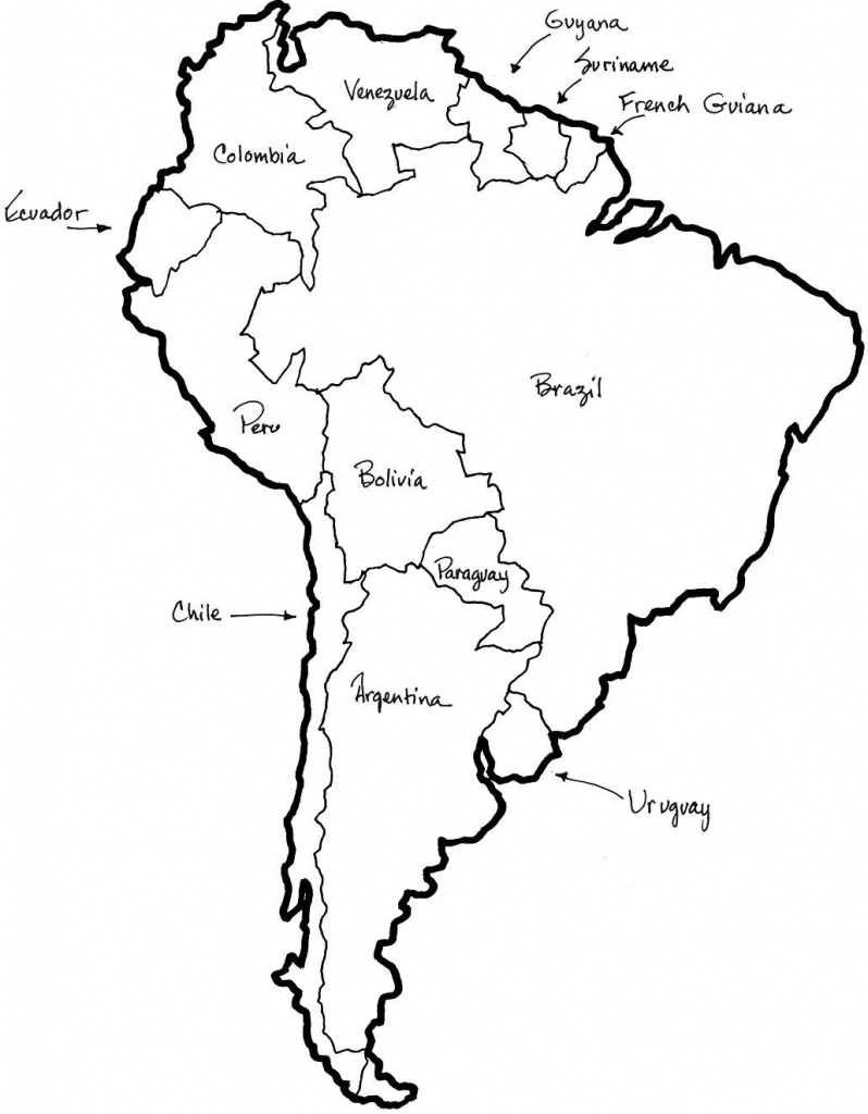 Map Of Central And South America Coloring Sheet - Google Search - Printable Map Of Central And South America