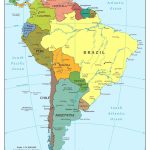 Map Of Central And South America | D1Softball   Printable Map Of Central And South America