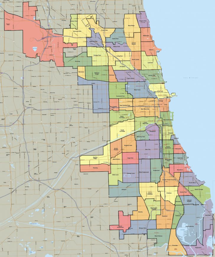 Printable Map Of Chicago Suburbs