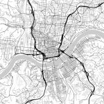 Map Of Cincinnati, Ohio | Hebstreits Sketches   Printable Cincinnati Map