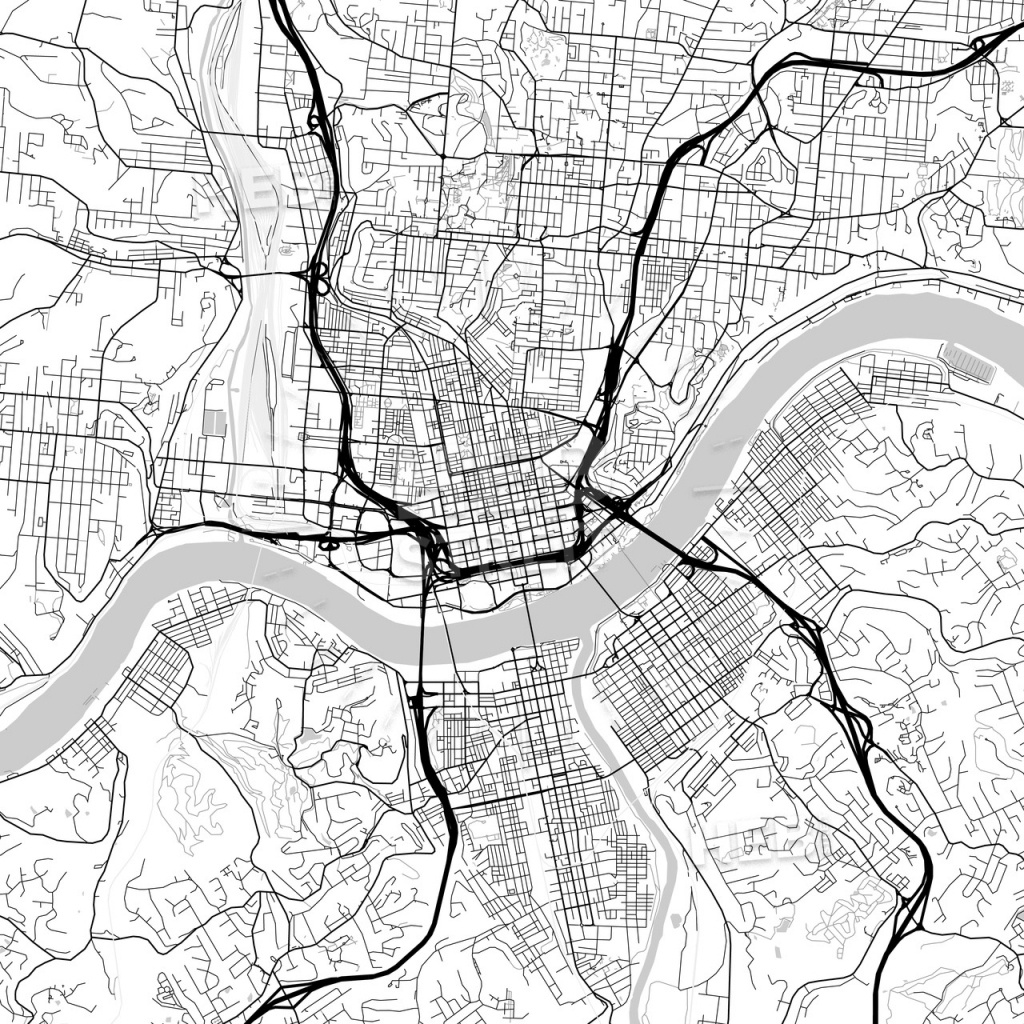 Map Of Cincinnati, Ohio | Hebstreits Sketches - Printable Cincinnati Map