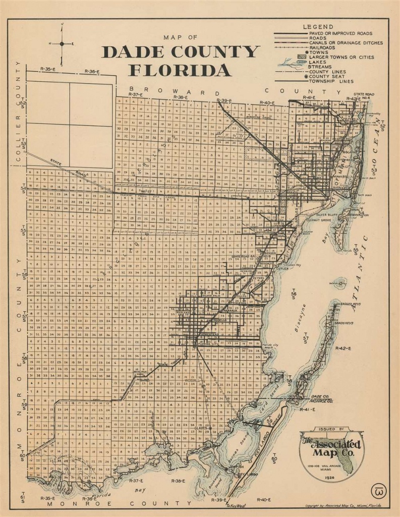 Map Of Dade County Florida: Geographicus Rare Antique Maps - Map Of Dade County Florida