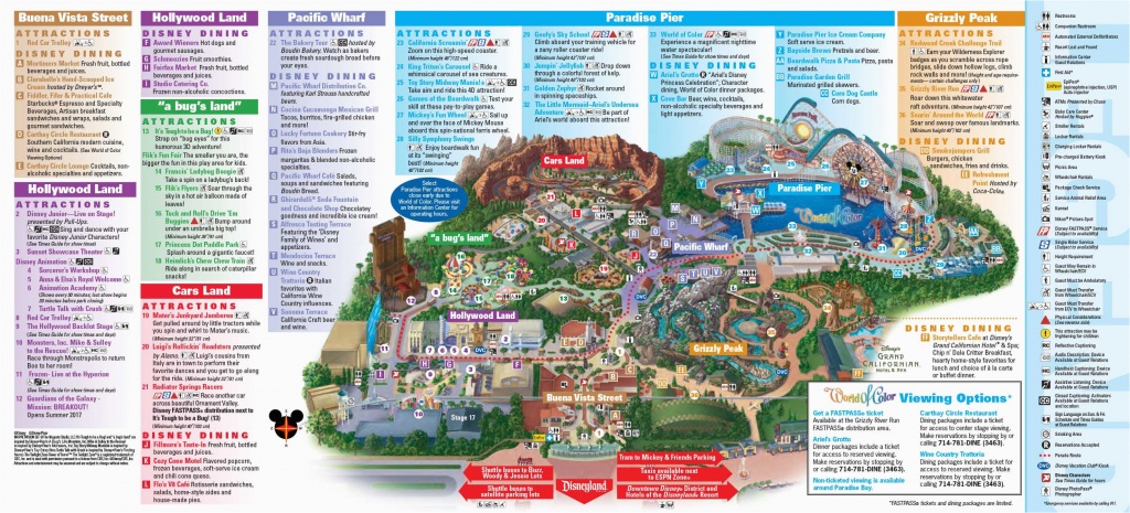 Map Of Disneyland And California Adventure Disneyland Park Map In - California Adventure Map