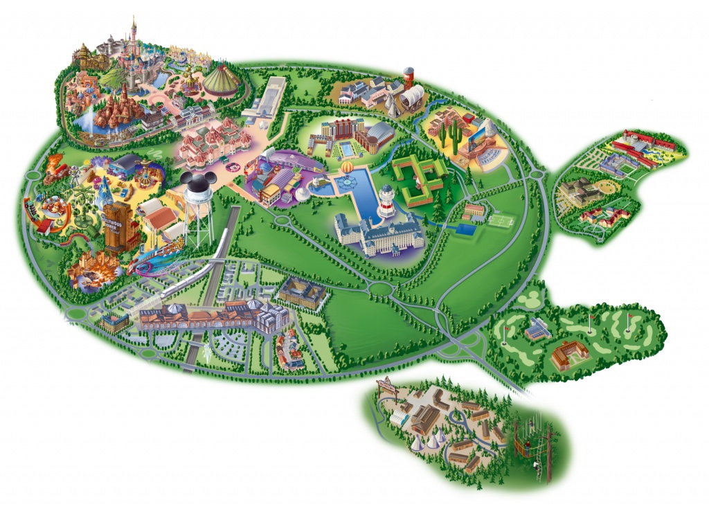 Map Of Disneyland Paris And Walt Disney Studios - Printable Disney Maps