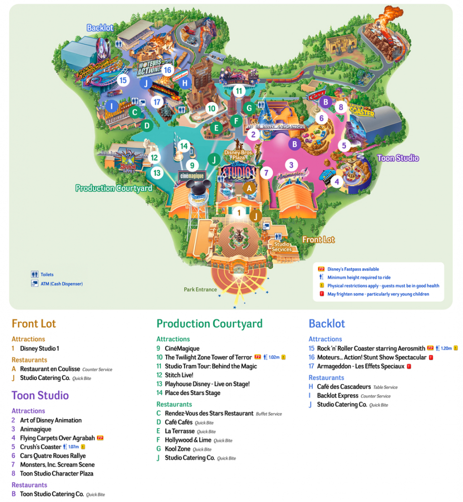 disneyland paris map 2019