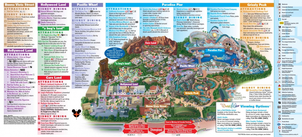 Map Of Disneyland Printable | Download Them And Print - Disneyland Map 2018 California