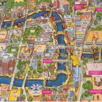 Map Of Downtown And Sa River. | San Antonio, Tx. & Surrounding Areas   Map Of Downtown San Antonio Texas
