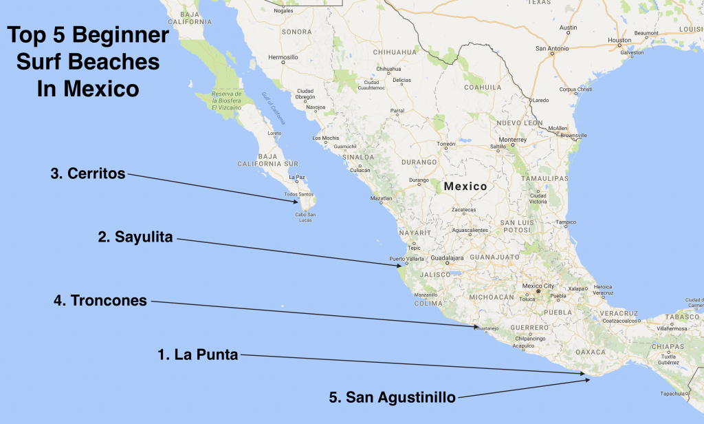 Map Of East Coast Mexico - Capitalsource - Map Of California And Mexico Coast