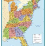 Map Of East Coast Usa States With Cities Map United States Printable   Printable Map Of Usa States And Cities
