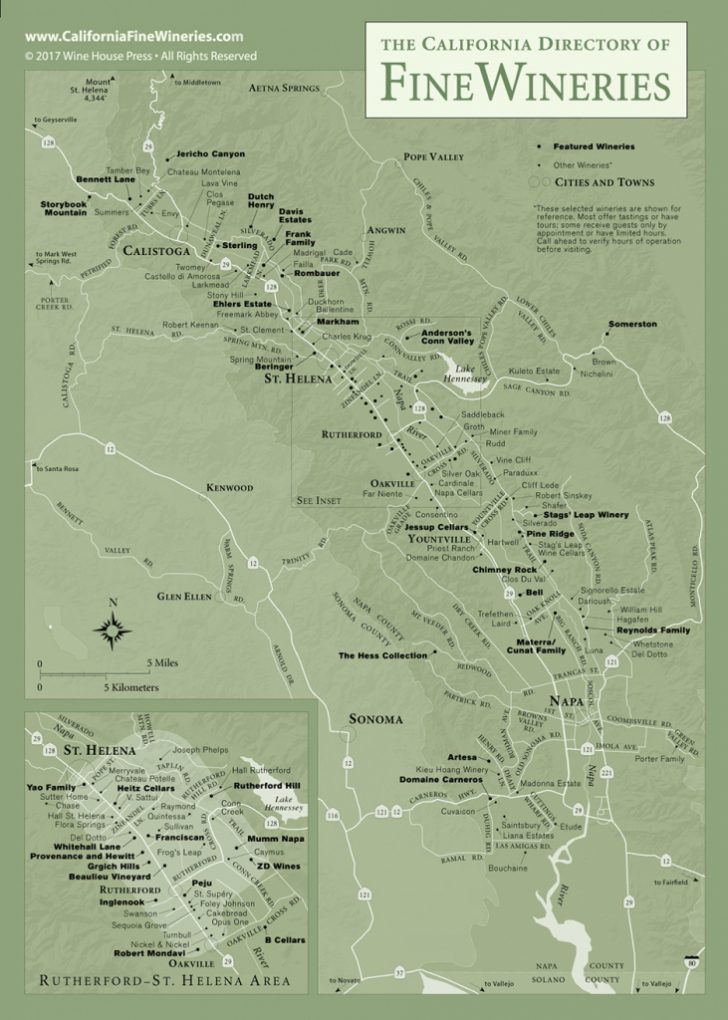 Map Of Wineries In Sonoma County California