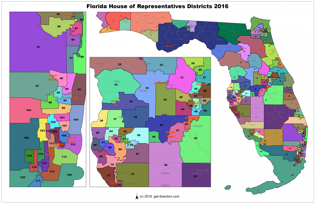 Map Of Florida House Of Representatives Districts 2016 - Florida House Of Representatives District Map