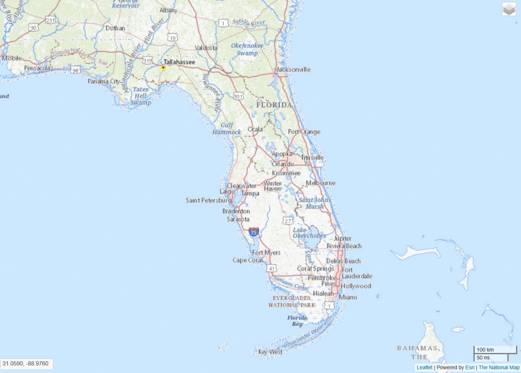 Map Of Florida - Map Of Florida And Bahamas