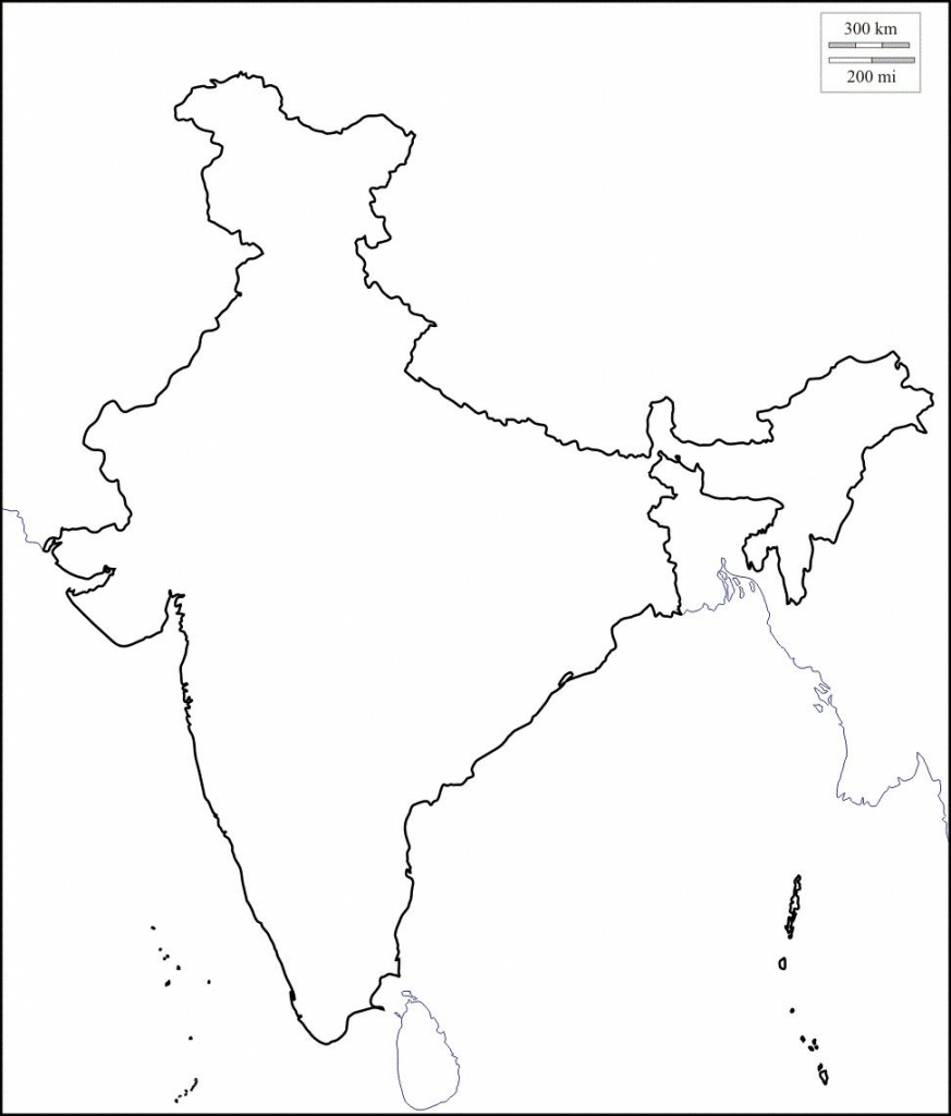Map Of India Outline | Map Of India With States In 2019 | India Map - Physical Map Of India Outline Printable
