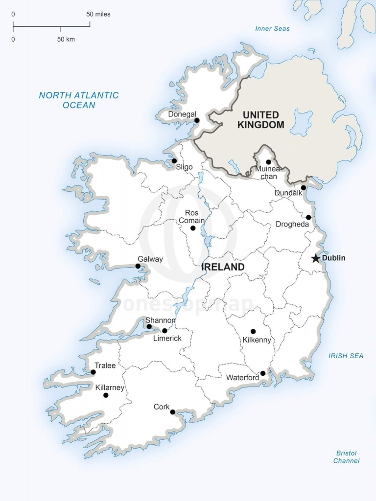 Map Of Ireland Political - Printable Map Of Ireland