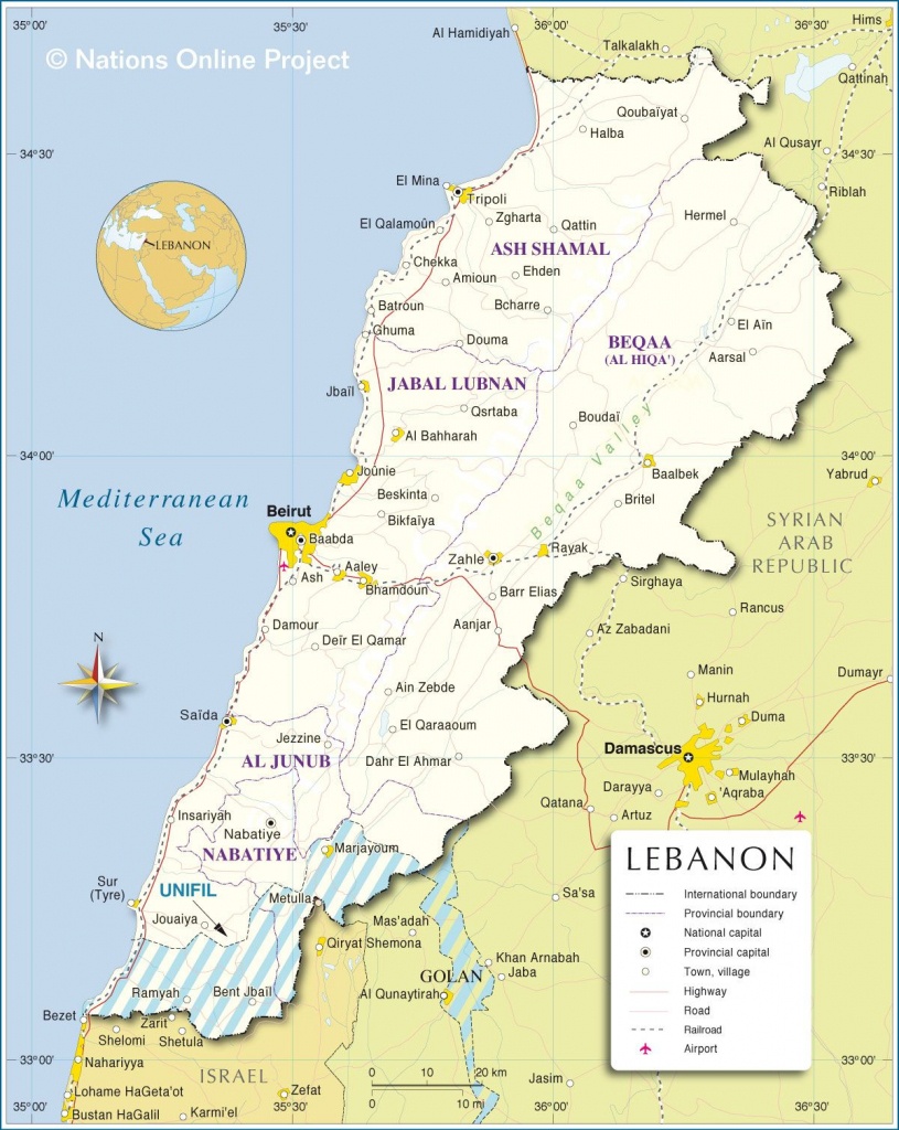 Map Of Lebanon | Travel In 2019 | Lebanon Map, Map, Lebanon - Printable Map Of Lebanon