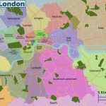 Map Of London 32 Boroughs & Neighborhoods   Printable Map Of London Boroughs