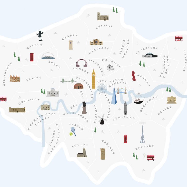 Printable Map Of London Boroughs
