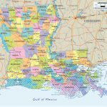 Map Of Louisiana   With Cities, Towns And Counties, Also With   Printable Map Of Louisiana