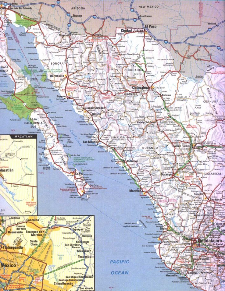 Map Of California And Mexico Coast
