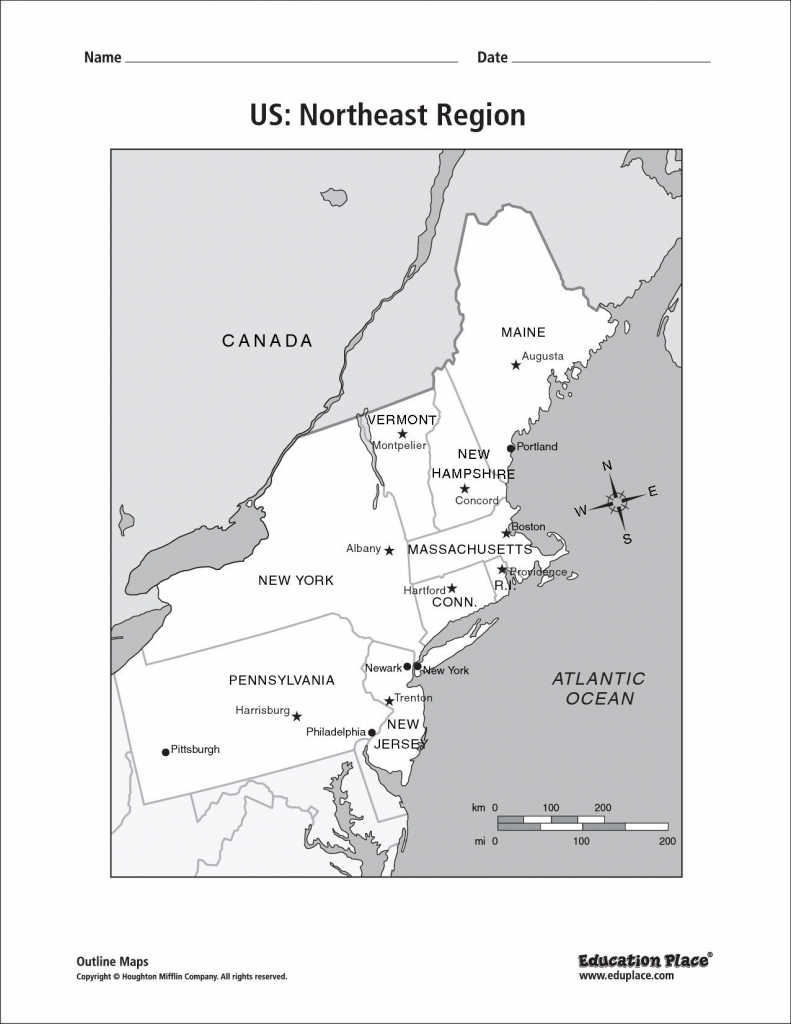 Map Of Northeast Us And Canada Northeast Us Inspirational Northeast - Printable Map Of The Northeast