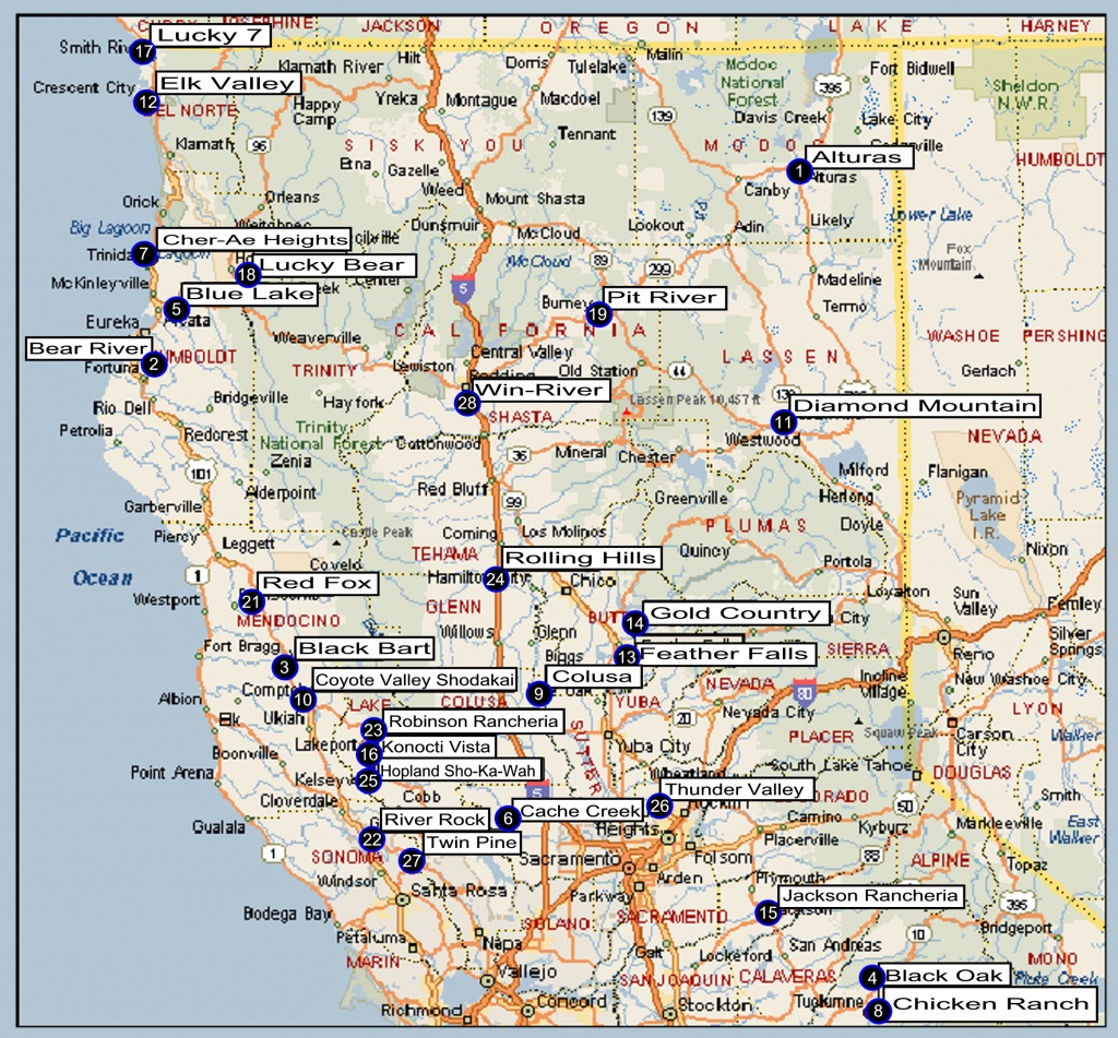 Map Of Northern California Cities And Travel Information | Download - Map Of Northern California Cities